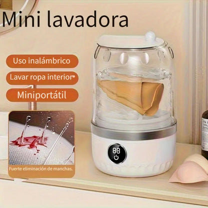 Burbly® – Mini Lavadora Portátil Automática: ¡Lava en segundos!